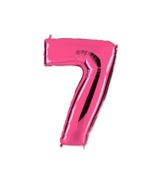 Цифра 7 розовая